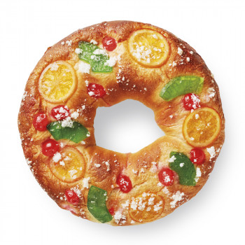 Roscón de Mazapán con Fruta